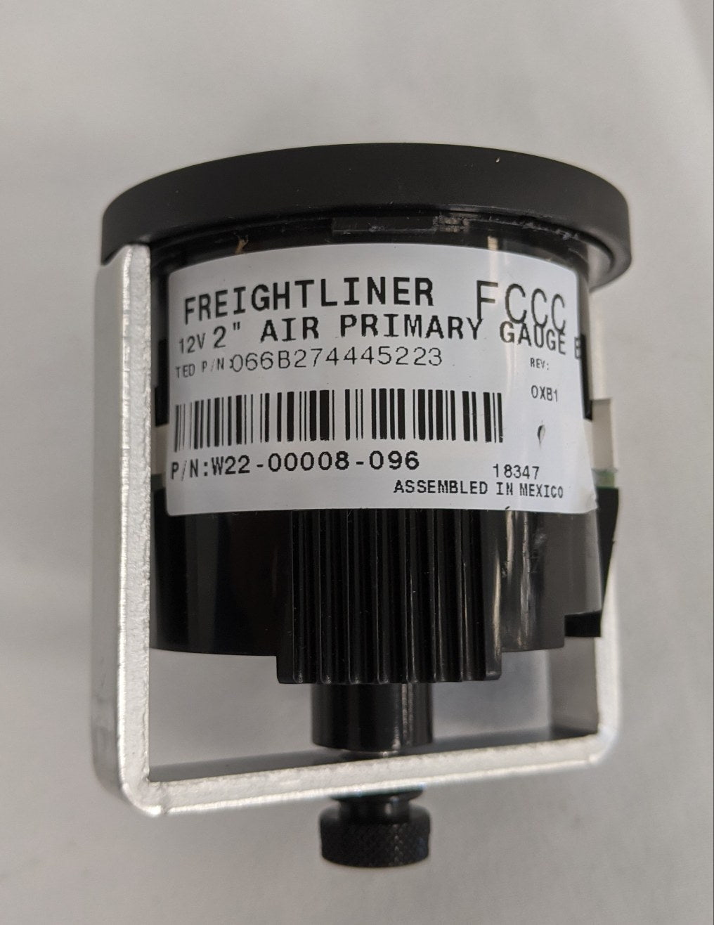 New Freightliner 2" 12V Primary Air Pressure Gauge - P/N W22-00008-096 (9831789560124)