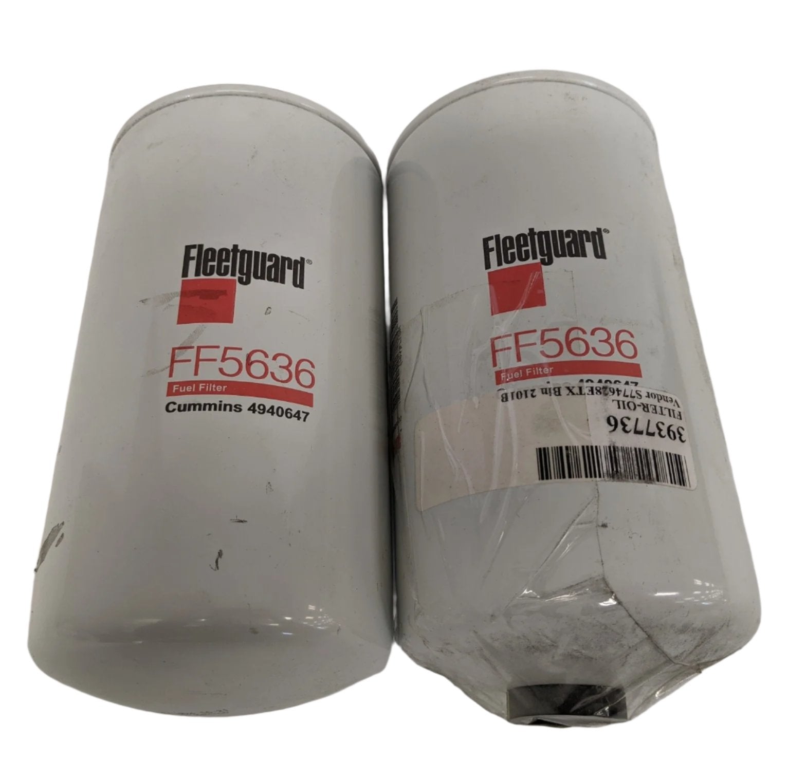 *Lot of 2* Fleetguard Cummins 4940647 Fuel Filter Element - P/N FG FF5636 (9769711403324)