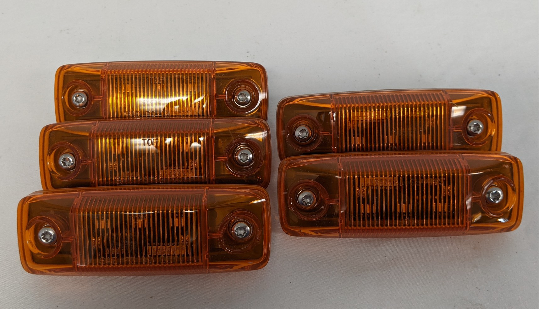 *Lot of 5* Used Western Star SAE LED Visor Marker Lamp  - P/N A66-09883-000 (9770643489084)