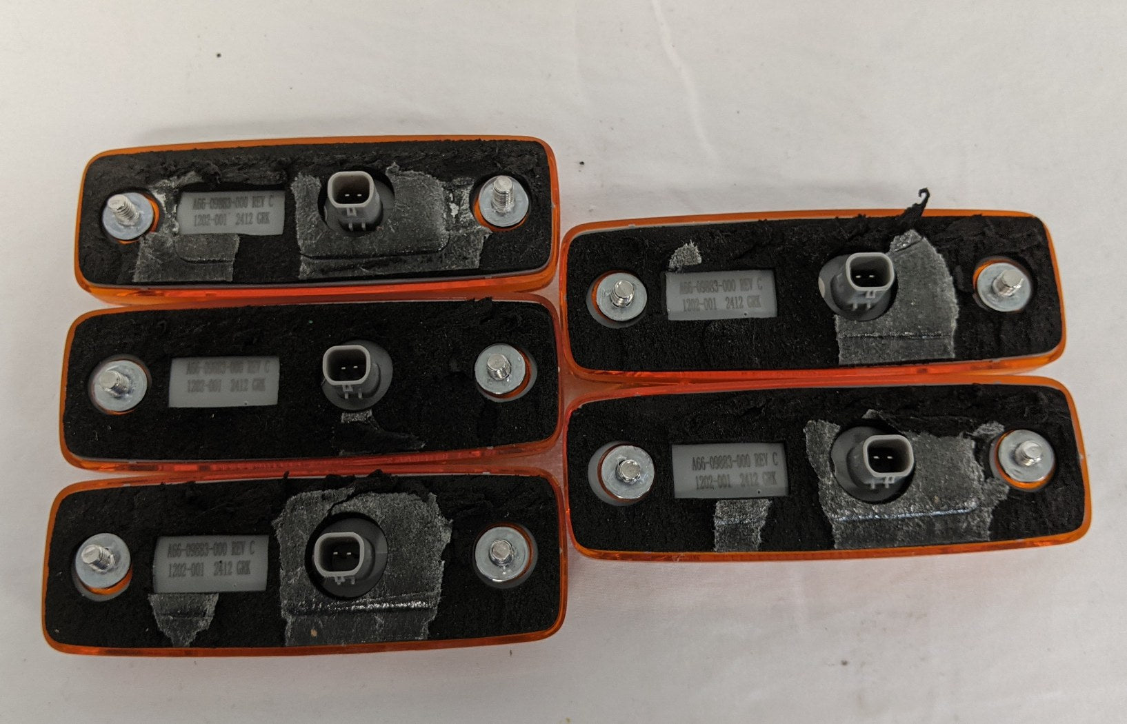 *Lot of 5* Used Western Star SAE LED Visor Marker Lamp  - P/N A66-09883-000 (9770643489084)