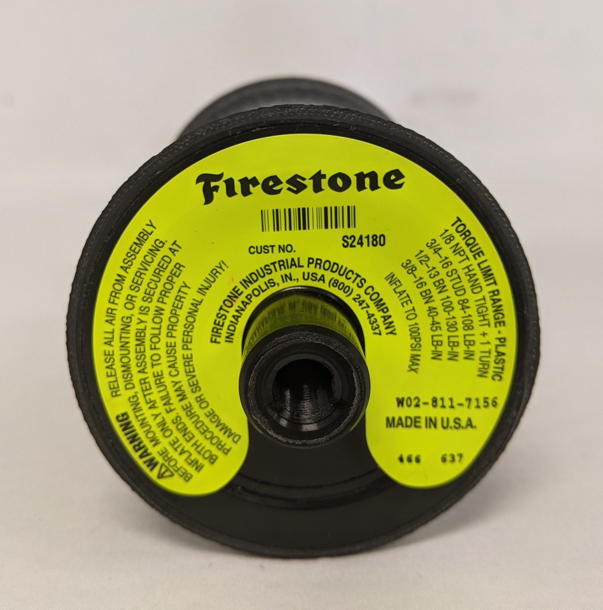 New Firestone Seat Suspension Air Spring - P/N DMS SA17537 (9778739773756)