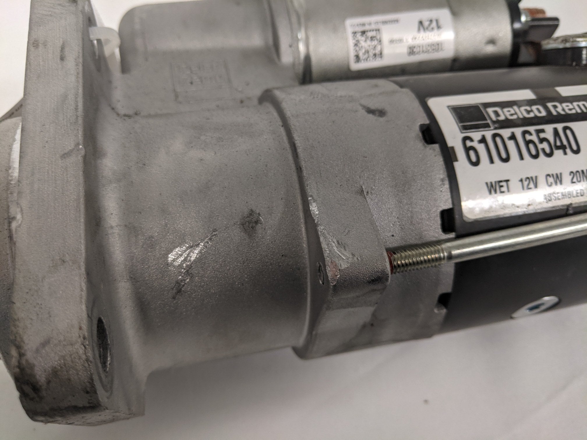 *Damaged Stud* Delco Remy 31MT Wet 12V CW Starter Motor - P/N DR 61016540 (9814095528252)