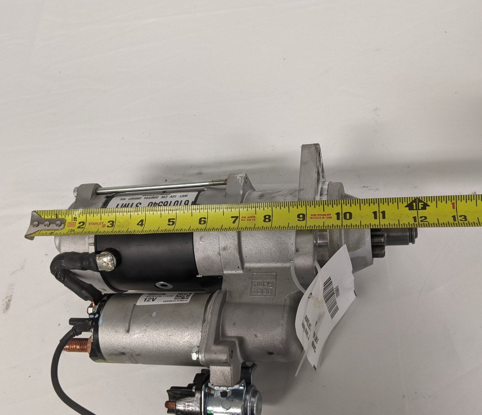 *Damaged Stud* Delco Remy 31MT Wet 12V CW Starter Motor - P/N DR 61016540 (9814095528252)