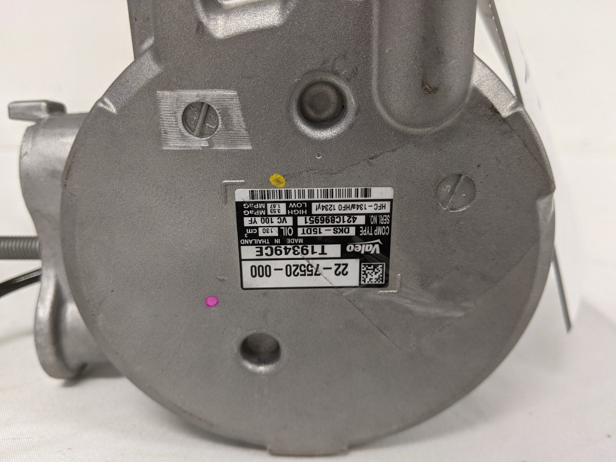 *Pulley Nicked* DKS-15DT 160 mm A/C Compressor - P/N  22-75520-000 (9814081798460)