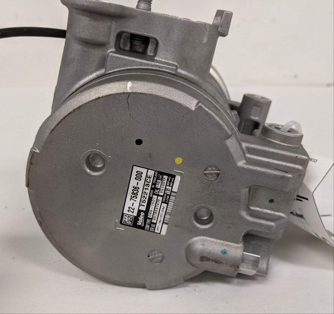 *Missing Pulley* Valeo DKS-15DT A/C Compressor Only - P/N 22-75836-000 (9819331068220)