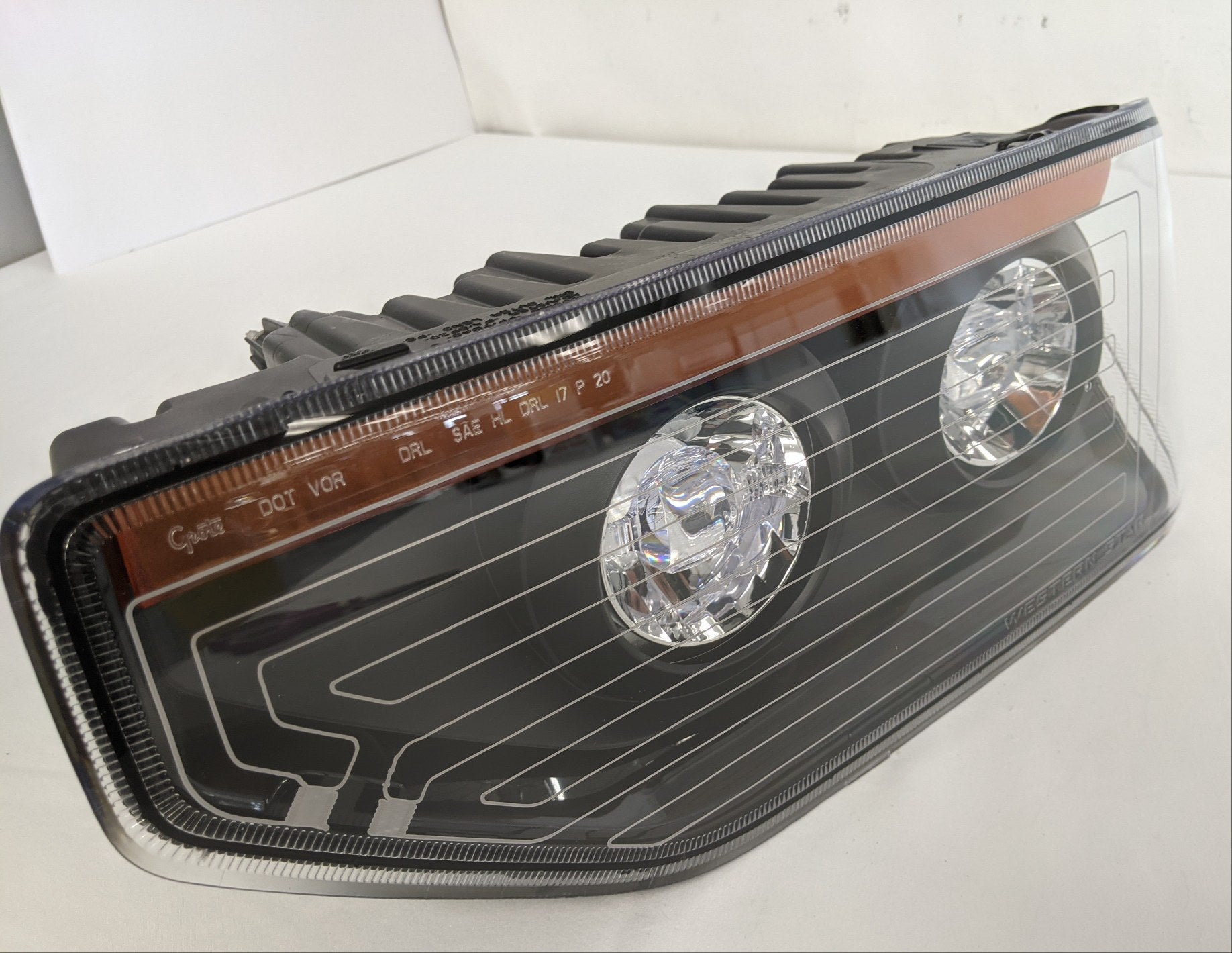 Western Star 47X, 49X SFA LH Amber Heated LED Head Light - P/N  A66-10227-018 (6674048778326)