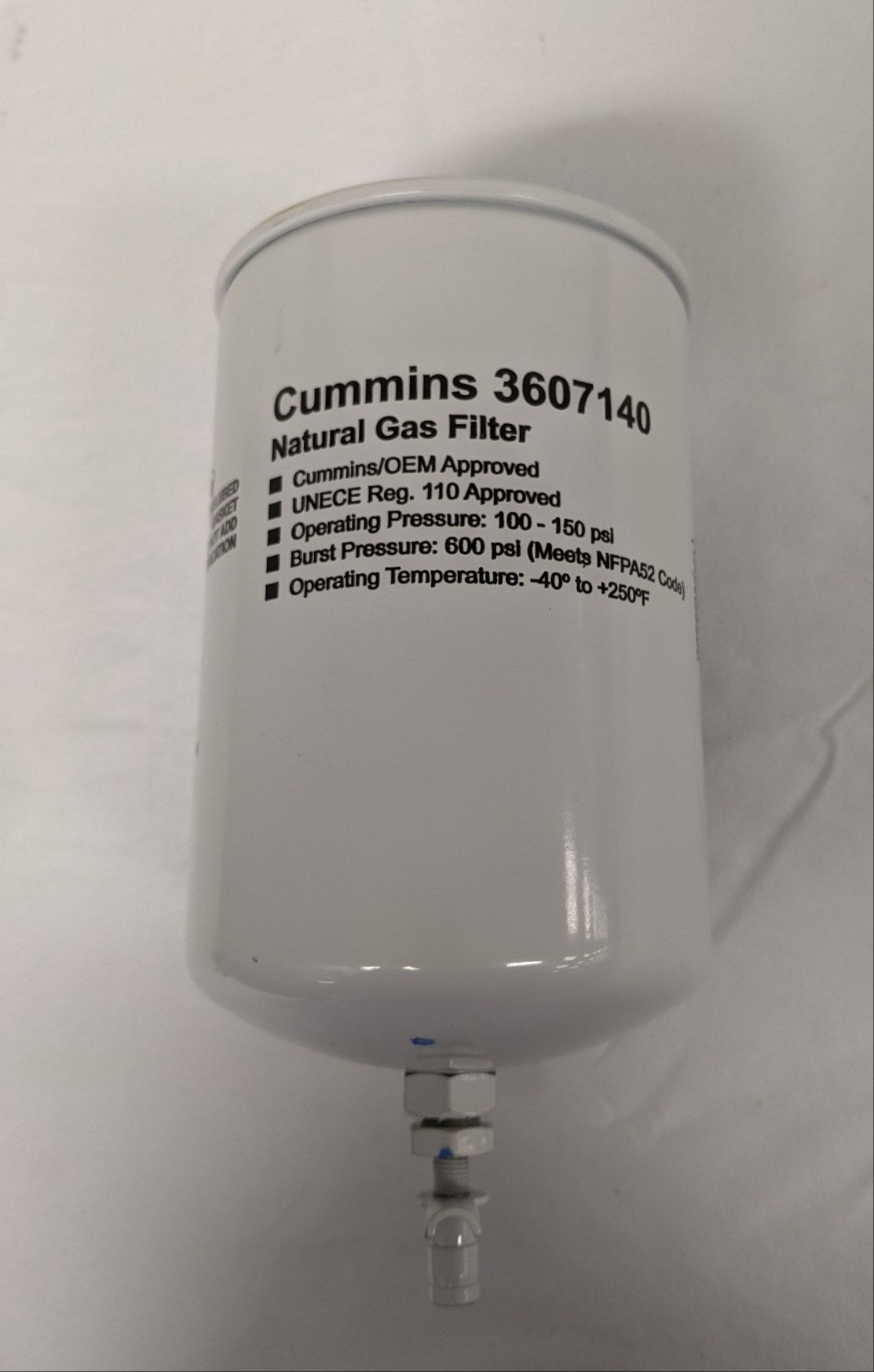 Cummins Fleetguard NG5900 Natural Gas Fuel Filter - P/N 3607140 (9851440562492)