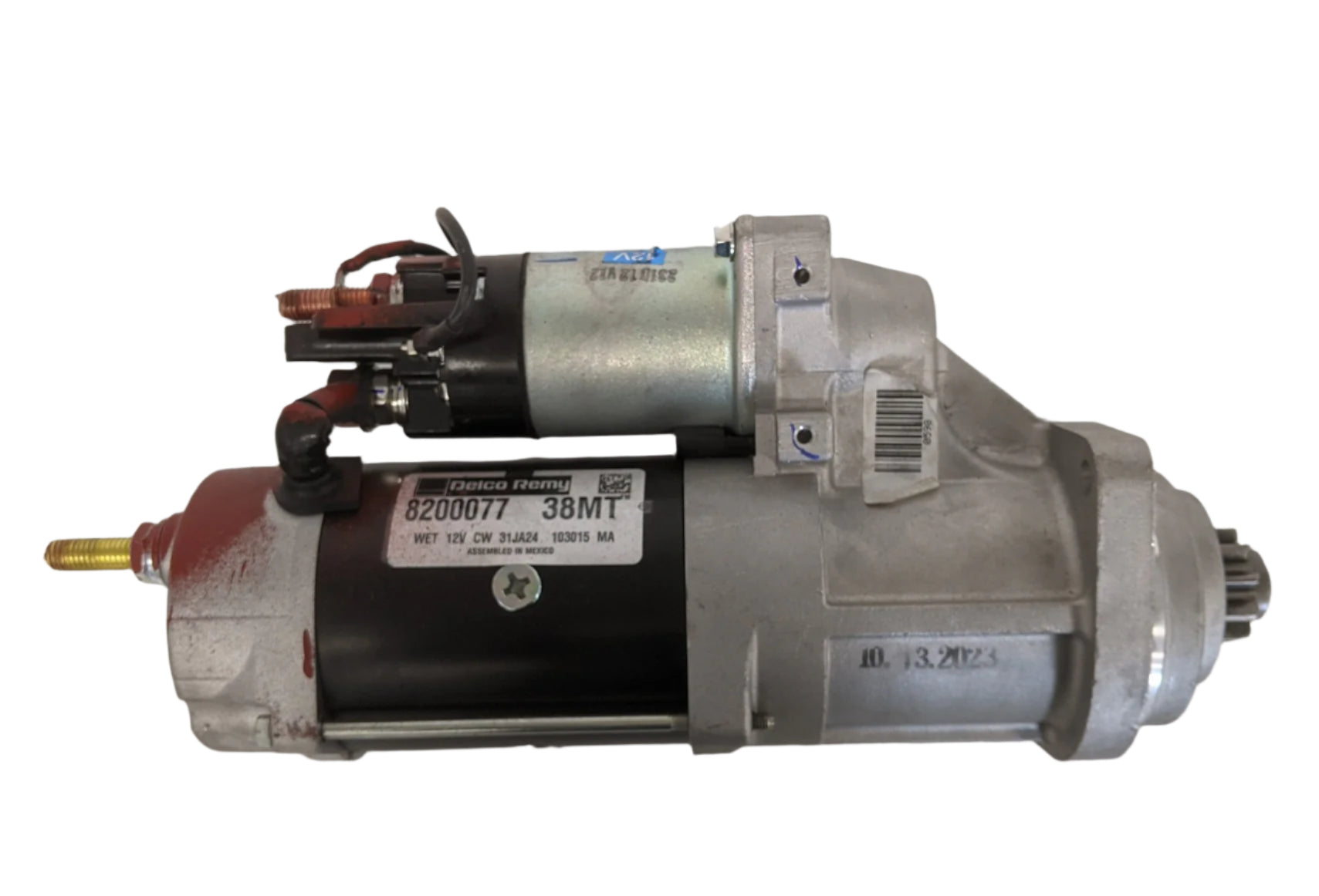 Delco Remy 12V 10 Tooth 38MT Starter Motor - P/N DR 8200077 (3939669213270)