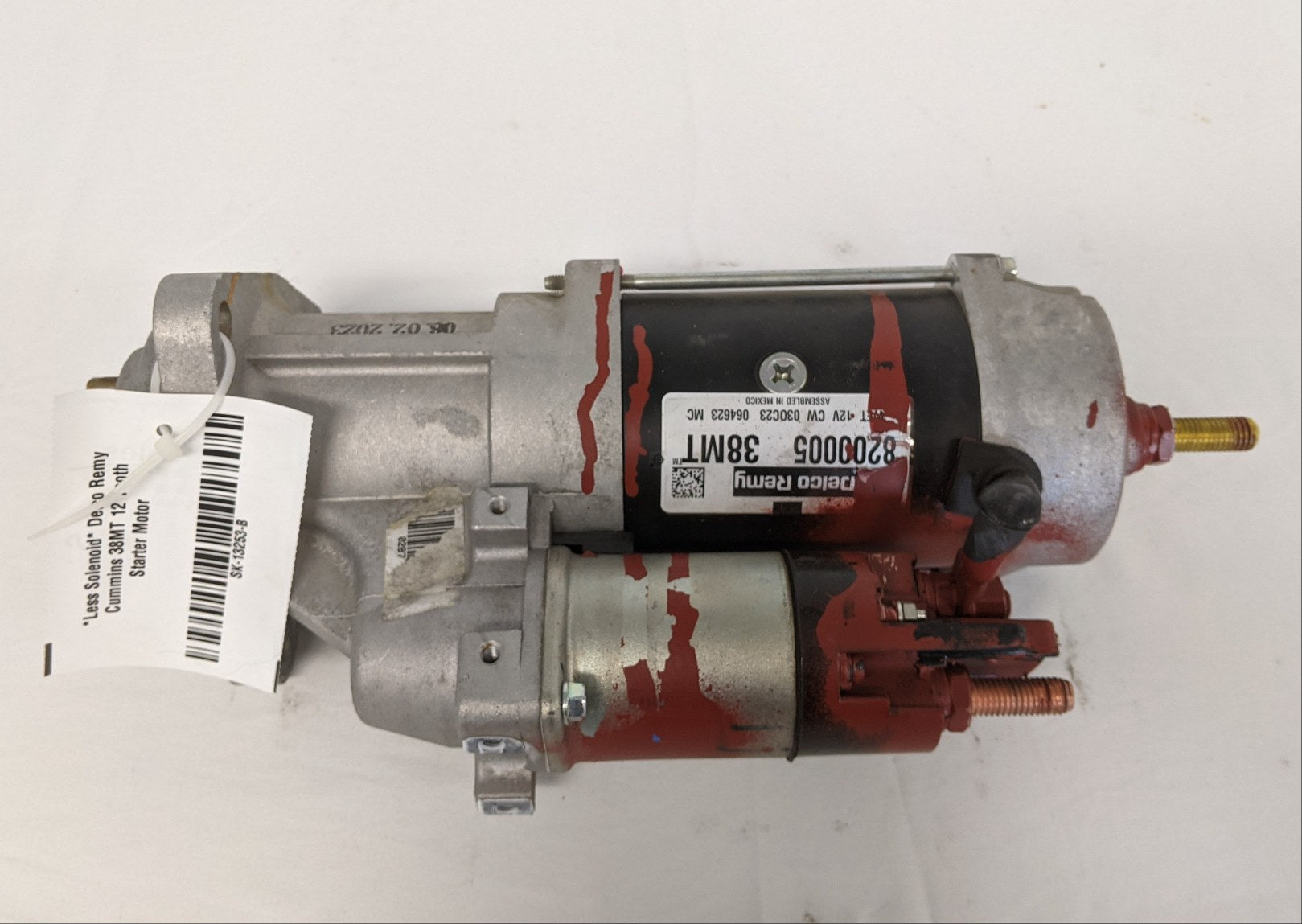 *Less Solenoid* Delco Remy Cummins 38MT 12 Tooth Starter Motor - P/N DR 8200005 (9865514484028)