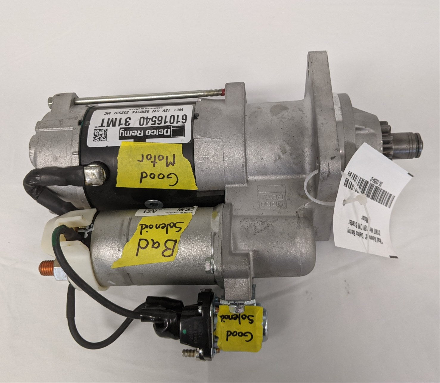 *Bad Solenoid* Delco Remy 31MT Wet 12V CW Starter Motor - P/N DR 61016540 (9865605939516)