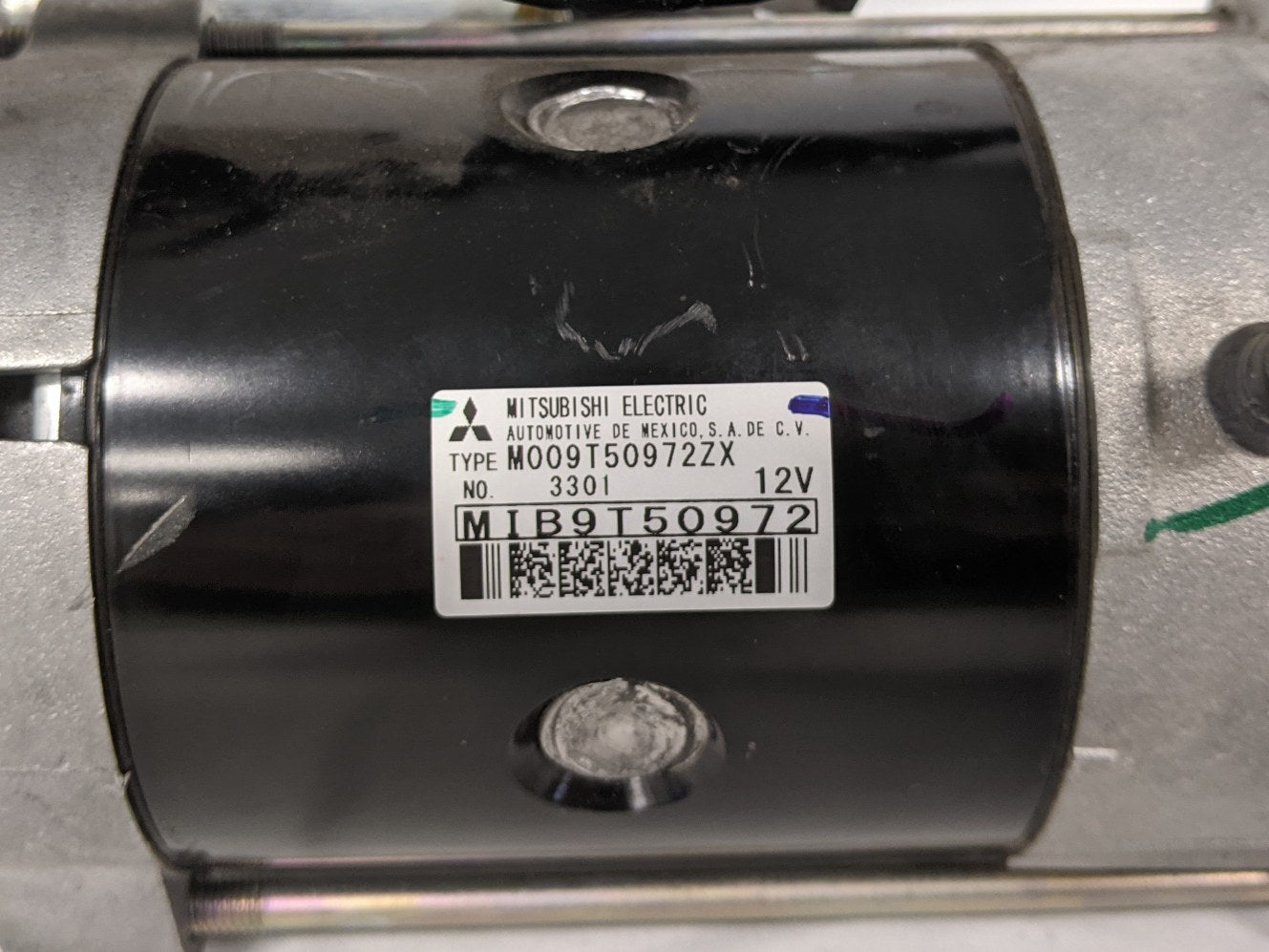 *Bad Solenoid* Mitsubishi Cummins ISB RH 90P 12V Starter Motor - P/N MIB 9T50972 (9868302025020)