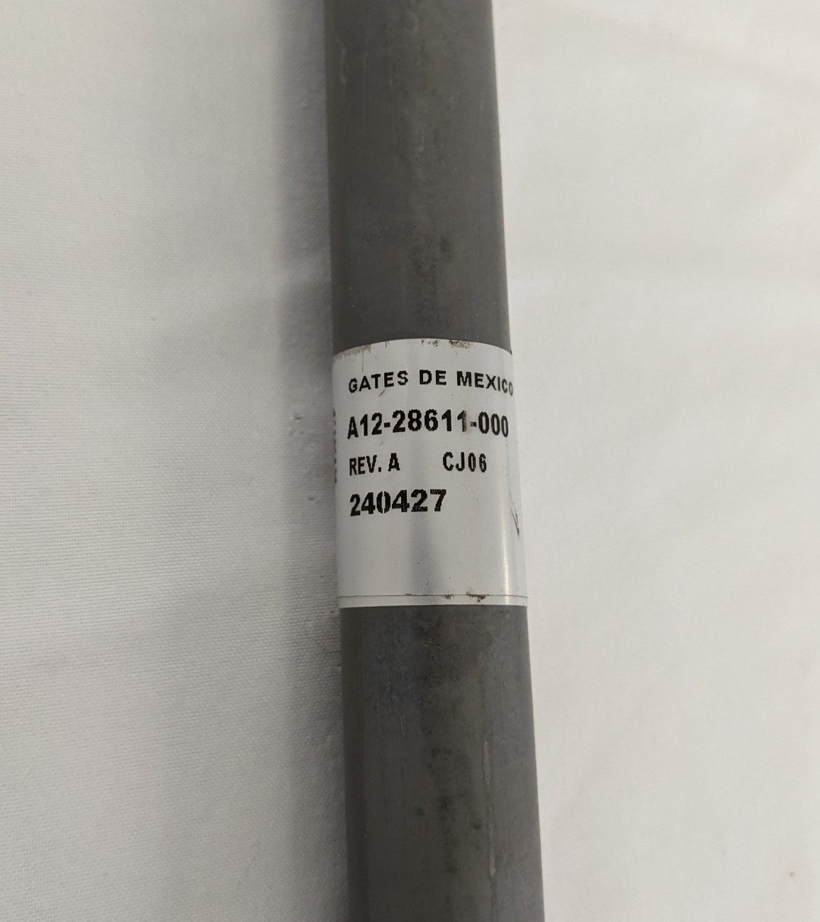 Gates LH Back of Cab Inrail Air Discharge Line Tube - P/N A12-28611-000 (9879321674044)