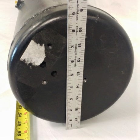 Used Bendix 9" Diameter 55 ½"  Aluminum Air Tank w/ Wet Tank - P/N: 5009107 (8073497706812)