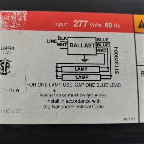 Used Triad Electronic Ballast (Set Of 2) P/N: B286I277RH (4995626074198)