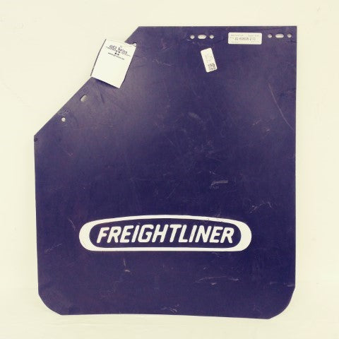 Used Freightliner LH Black 27" Mud Flap w/ Logo  - P/N: 22-69608-213 (6698095542358)