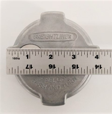 Freightliner Quarter Turn 3.5 Inch Diesel Fuel Cap - P/N  03-37017-000 (3939435544662)