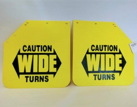 Pair Of "Wide Turn" Mud Flaps P/N: (RH)- 22-61643-561 , (LH)- 22-61643-551 (4512765444182)