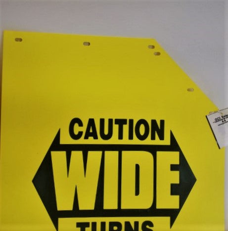 Pair Of "Wide Turn" Mud Flaps P/N: (RH)- 22-61643-561 , (LH)- 22-61643-551 (4512765444182)