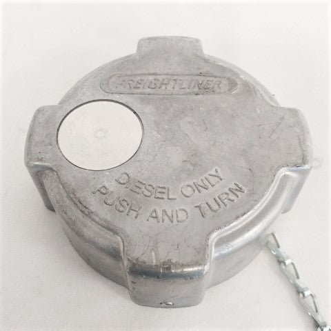 Freightliner Quarter Turn 3.5" Diesel Fuel Cap w/o Bar - P/N: 03-37017-000 (6785100578902)