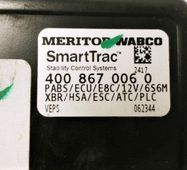 Meritor Wabco ABS Control Module ECU P/N  400 867 006 0 (4533740109910)