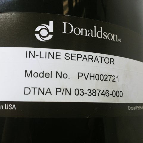 Donaldson In-Line Vertical Separator/Breather - P/N  03-38746-000, PVH002721 (4538798309462)