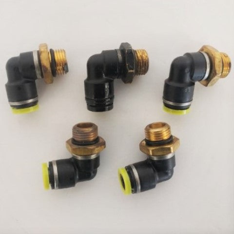 *Pk of 5* SMC M16 O-Ring x 3/8 PTC 90° Elbow Connector - P/N  23-13738-010 (6710264463446)