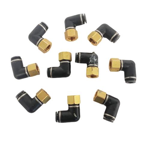 *Pk of 10* SMC ¼ PTC x 1/8 Female NPT 90° Elbow - P/N  SMC KV2LF13 37 (6710956949590)