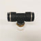 *Pk of 5* SMC (2) 5/8 PTC x ½ Male NPT Tee Branch - P/N: SMC KV2T15 37S (6710931456086)