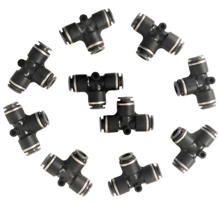 *Pk of 10* SMC 3/8" QC Union Tee - P/N  SMC KV2T11 00 (6711339581526)