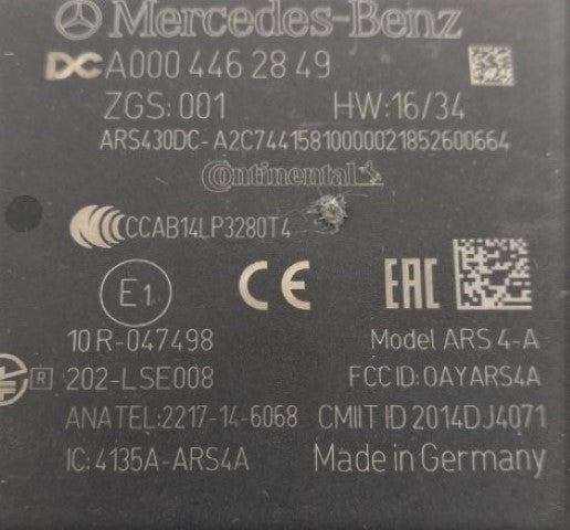 Mercedes-Benz Front Collision Avoidance System Sensor - P/N: A 000 446 28 49 (8117573353788)