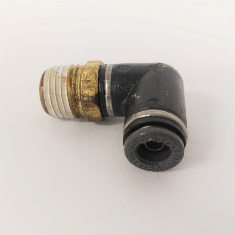 *Pk of 20* SMC 1/4" PTC x 1/4" Male NPT 90 Deg. Elbow - P/N  SMC KV2L07 35S (6713320243286)