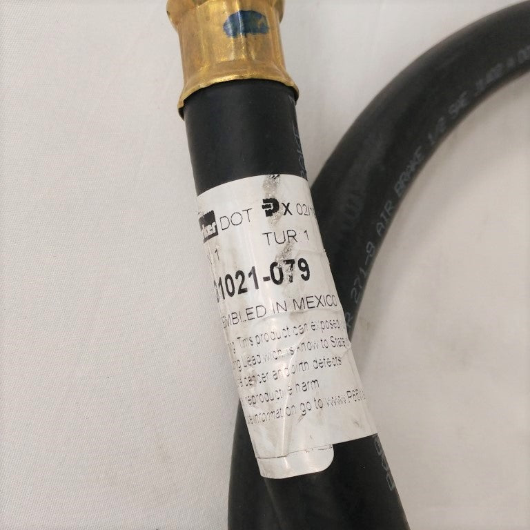 Parker 79" 8 C/B SAE 45 Swivel End Air Brake Hose - P/N: 12-21021-079 (6719455035478)