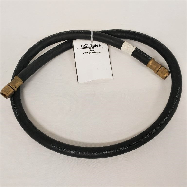 Parker 53" #6 Drop Line Hose w/ -6 45°  Swivel Ends - P/N  12-20822-053 (6719925616726)