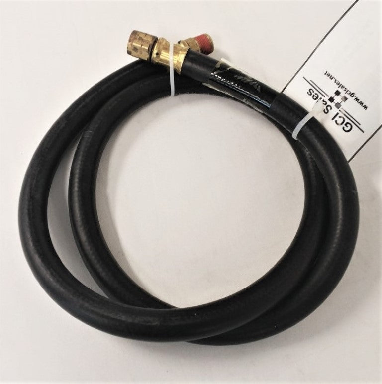 Parker 51" #6 Fiber Braid Hose w/ -6 Swivel & 3/8-18" MPT - P/N  12-20823-051 (6720357859414)