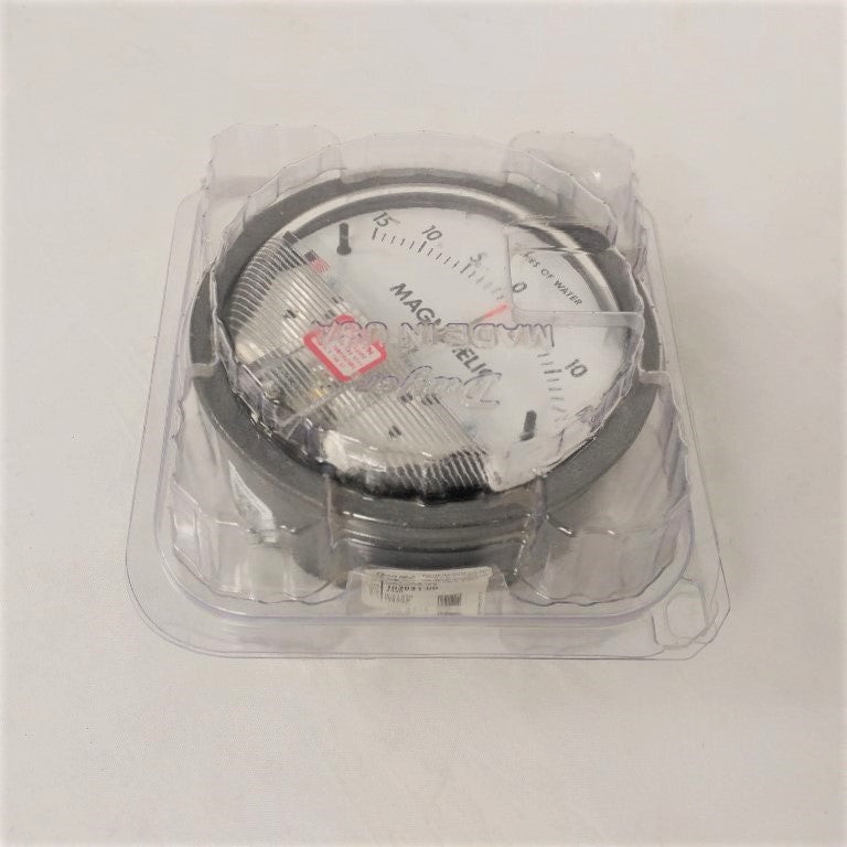 Dwyer Differential Pressure Gauge: 15 to 0 to 15 in wc, 1/8 in NPT Female (6722544959574)