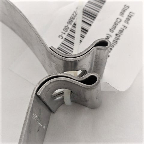 Used Freightliner Stainless Steel Clamp (w/o Nut & Bolt)  P/N  12-22886-001 (6751100731478)