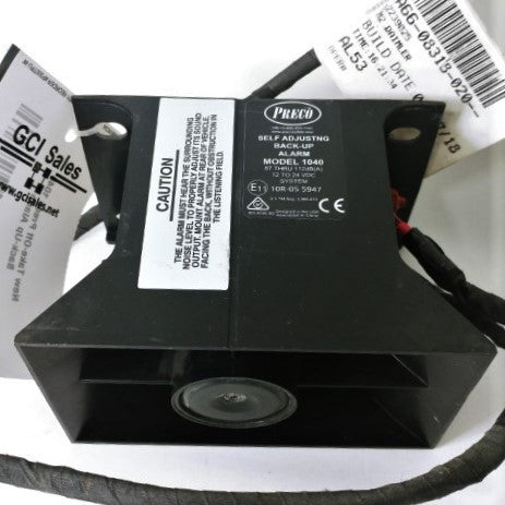 New Take-Off Preco 1040 Back-Up Alarm W/Wiring Harness P/N  10R-05 5947 (4615746256982)