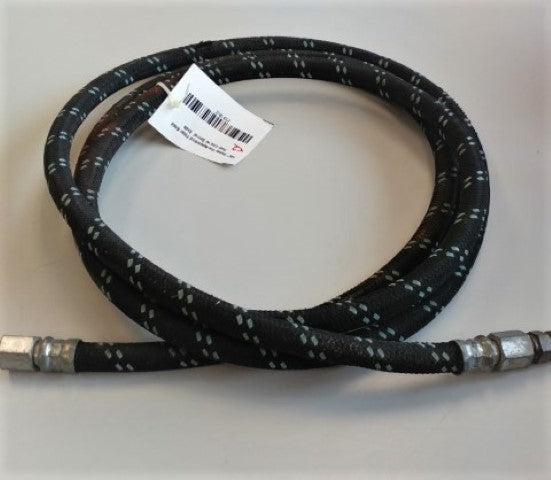 Used 146" Parker Pre-Assembled Fiber Braid Fuel Line w/ Swivel  Ends- P/N: 213-10 (6558147149910)