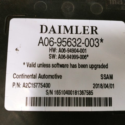 .Freightliner Daimler 12 Version Config Body Controller P/N  A06-95632-003 (4508155052118)