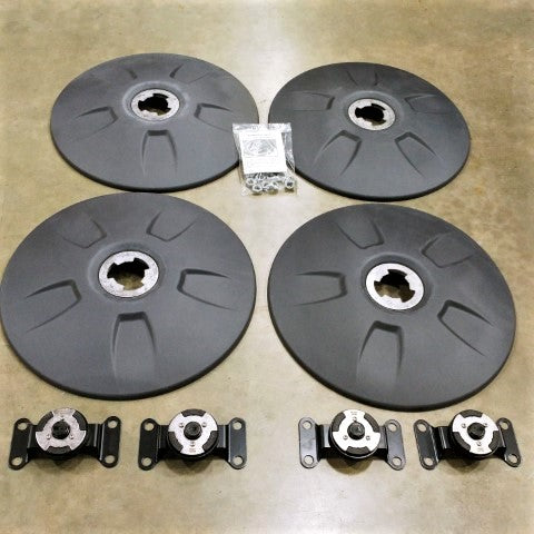 Flow Below Black Wheel Cover Kit P/N: A22-74255-011 (4652611600470)