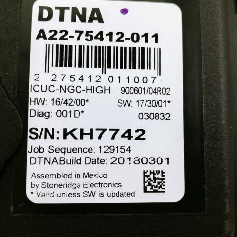 Freightliner 6-Gauge Instrument Cluster-km/h - P/N  A22-75412-011 (4654851031126)