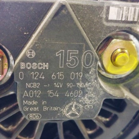 Bosch Alternator P/N  0-124-615-019 (3939432005718)
