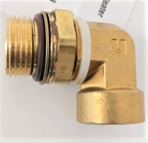 M 27, 90 Deg. Elbow, 3/4" Heater  Fitting - P/N: 23-13871-000 (6572386582614)