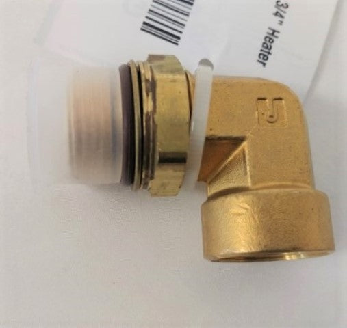 M 27, 90 Deg. Elbow, 3/4" Heater  Fitting - P/N: 23-13871-000 (6572386582614)