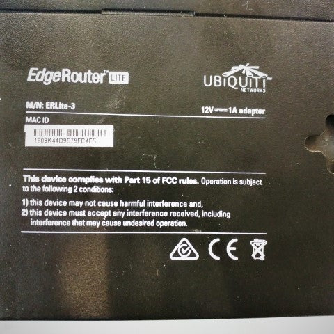 Ubiquiti Edgerouter Lite *FOR PARTS ONLY* (4695223238742)