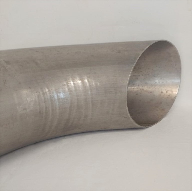 Used 5" Diameter, 48" Long Curved SS Exhaust Pipe Stack (6794266640470)