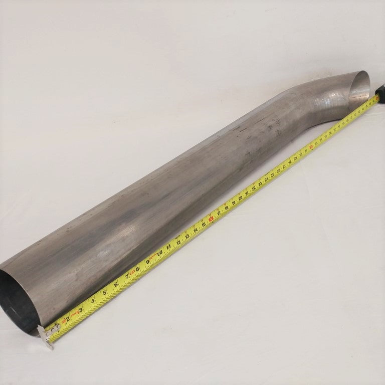 Used 5" Diameter, 48" Long Curved SS Exhaust Pipe Stack (6794266640470)