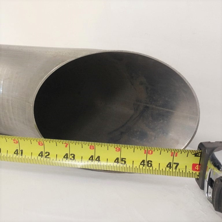 Used 5" Diameter, 48" Long Curved SS Exhaust Pipe Stack (6794266640470)