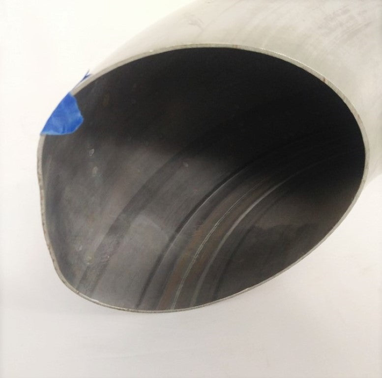 Used 5" Polished Curved SS Exhaust Pipe Stack - P/N: 04-29504-050 (6754125840470)