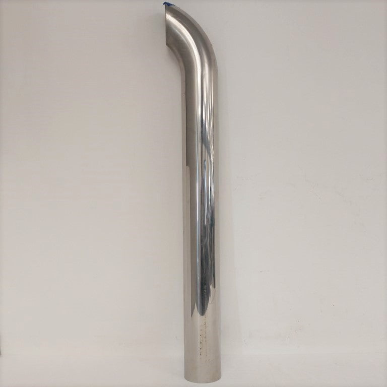 Used 5" Polished Curved SS Exhaust Pipe Stack - P/N: 04-29504-050 (6754125840470)